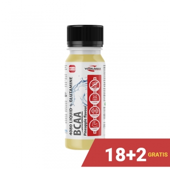 PAKIET Vitalmax BCAA + glutamine 4080 Shot | 18+2 60 ml