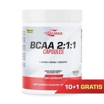 PAKIET Vitalmax BCAA 2:1:1 Capsules | 300 kapsułek 10+1