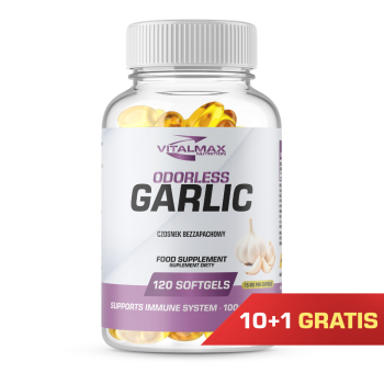 PAKIET Vitalmax Garlic czosnek bezzapachowy | 120 softgels 10+1