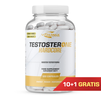 PAKIET Vitalmax Testosterone Hardcore | 120 kapsułek 10+1