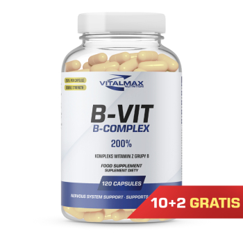 PAKIET Vitalmax B-VIT B-Complex | 120 kapsułek 200% RWS 10+2