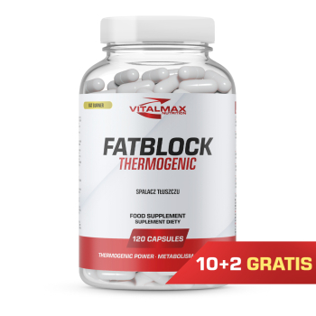 PAKIET Vitalmax Fatblock Thermogenic | 120 kapsułek 10+2