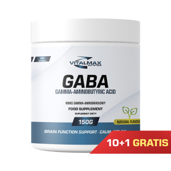 PAKIET Vitalmax GABA | 150g kwas gamma-aminomasłowy 10+1
