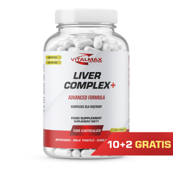PAKIET Vitalmax Liver Complex+ | 100 kapsułek 10+2