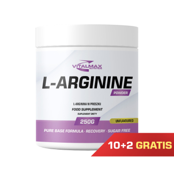 PAKIET Vitalmax L-Arginine Powder | 250g pure 10+2