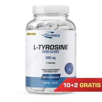 PAKIET Vitalmax L-Tyrosine | 120 kapsułek 10+2